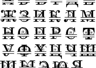 Декоративные буквы и шрифт для монограмм