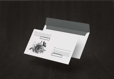 Шаблоны красочных почтовых конвертов DL/65 для распечатки на принтере